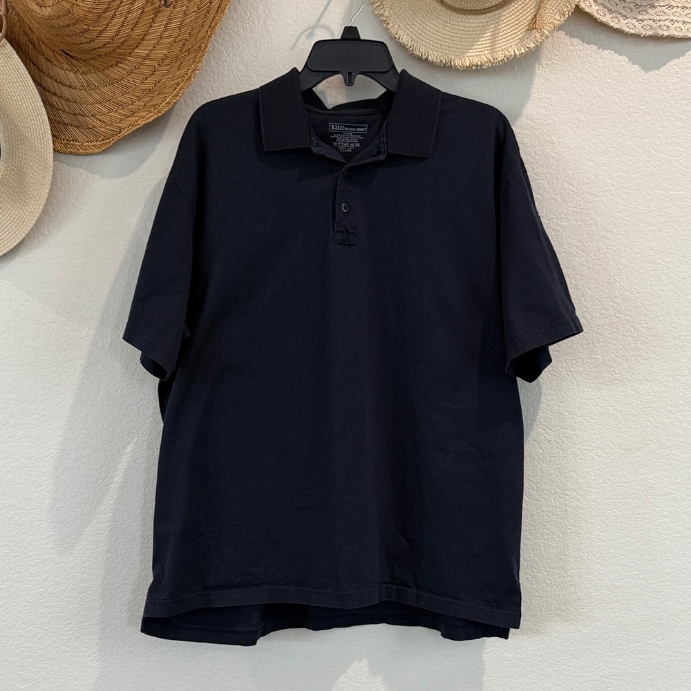 5.11 Tactical Navy Polo Shirt, Men’s Size X-Large, VGUC